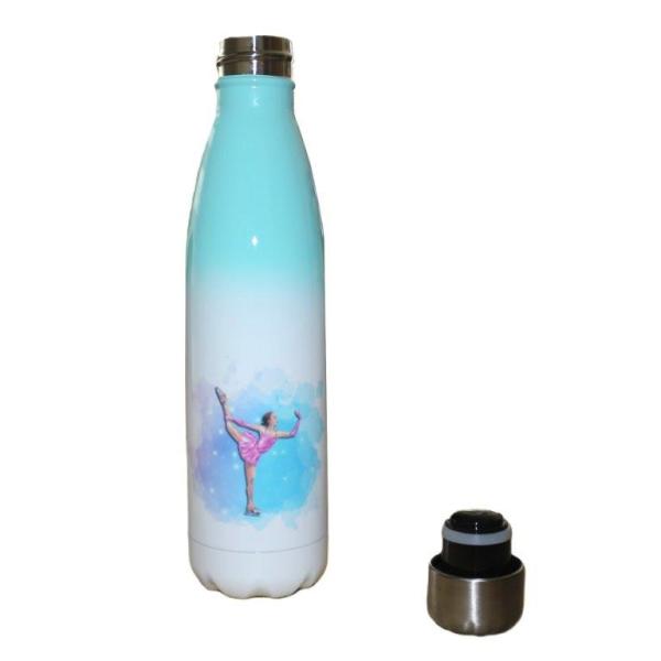 Flasche Eiskunstlauf weiß/mint